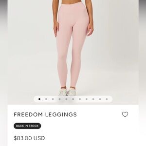 CSB FREEDOM LEGGINGS BLUSH